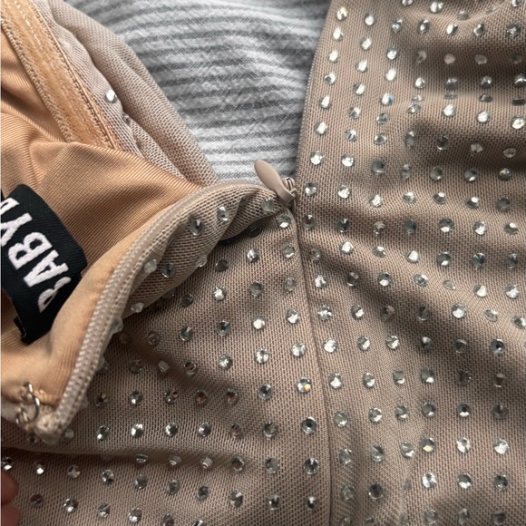 Elegant Halter Neck Dress with Silver Accents - Picture 10 of 13